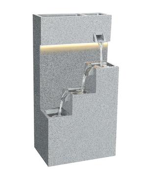Dehner Polyethylen-Gartenbrunnen Gradino, solarfähig, ca. H80,5 cm