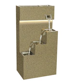 Dehner Polyethylen-Gartenbrunnen Gradino, solarfähig, ca. H80,5 cm