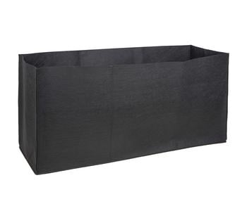 Herstera Filz-Pflanztasche, rechteckig, schwarz, ca. B150 cm