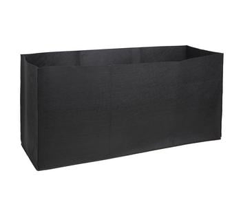 Herstera Filz-Pflanztasche, rechteckig, schwarz, ca. B120 cm
