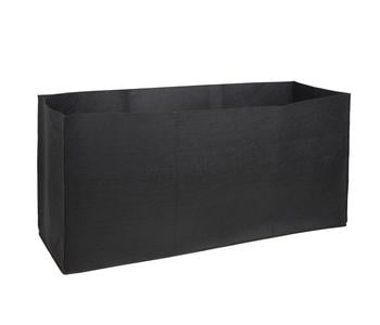 Herstera Filz-Pflanztasche, rechteckig, schwarz, ca. B120 cm