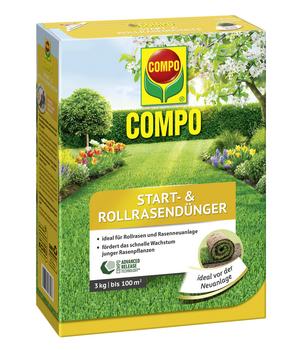 COMPO Start- & Rollrasendünger, 3 kg