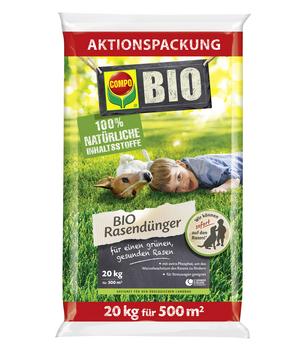 COMPO BIO Rasendünger Aktionspackung, 20 kg
