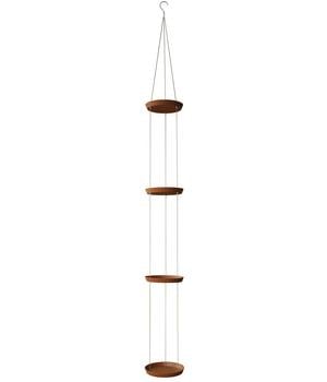 Dehner Zement-Hängeuntersetzer mit Kordel, rund, ca. H350 cm