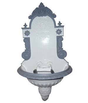 Tomco Aluminium-Wandbrunnen Wiener Bassena, ohne Hahn, ca. 87 cm