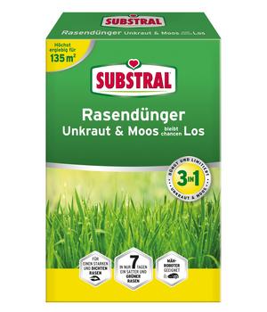 Substral® 3in1 Rasendünger Unkraut & Moos bleibt chancenLOS, 4 kg
