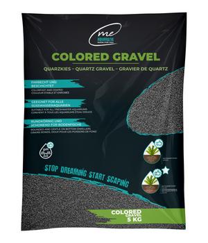 Me Aquaristic Farbkies Me Colored Gravel, Granite Grey, 1-2 mm, 5 kg
