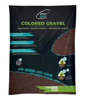 Me Aquaristic Farbkies Me Colored Gravel, Mocha Brown, 1-2 mm, 5 kg