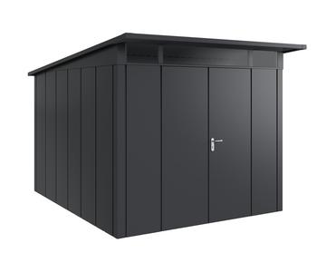 Hörmann Metallgerätehaus Juno JPD11 L-Sk Motiv Design mit Doppeltür, ca. B277/H232/T358 cm