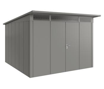 Hörmann Metallgerätehaus Juno JPD14 L-Sk Motiv Design mit Doppeltür, ca. B325/H232/T358 cm