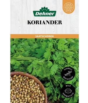 Dehner Saatscheiben Koriander, 3 Stück à Ø 8 cm