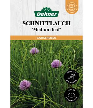 Dehner Saatscheiben Schnittlauch 'Medium leaf', 3 Stück à Ø 8 cm
