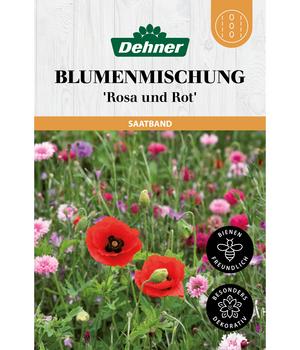 Dehner Saatband Blumenmischung 'Rosa und Rot', L5 m