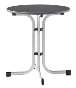 Sieger Klapptisch Boulevard mit mecalit®-PRO-Platte, ca. Ø70/H72 cm