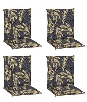 beo Niederlehnerauflage, grau/gold, 4er-Set