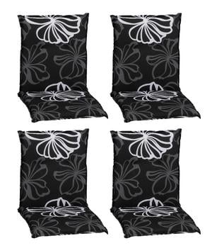 beo Niederlehnerauflage, schwarz/weiß, 4er-Set