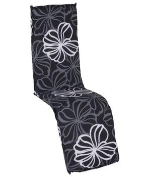 beo Relaxauflage, schwarz/weiß, ca. B50/H6/T171 cm