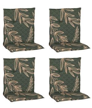 beo Niederlehnerauflage, grün/gold, 4er-Set