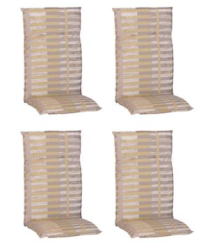 beo Hochlehnerauflage, beige/sand, 4er-Set