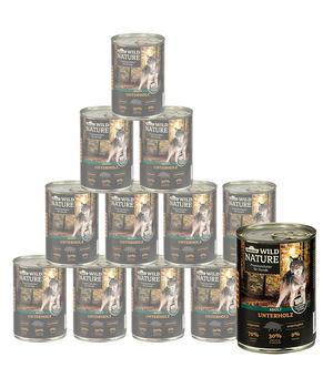 Dehner Wild Nature Nassfutter für Hunde Unterholz Adult, Wildschwein