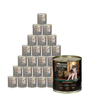 Dehner Wild Nature Nassfutter für Hunde Unterholz Adult, Wildschwein