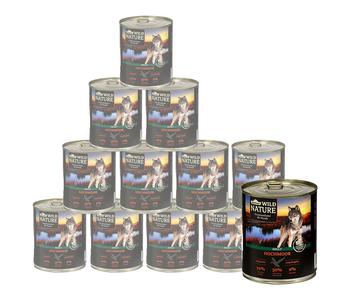 Dehner Wild Nature Nassfutter für Hunde Hochmoor Adult, Ente