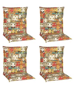 beo Niederlehnerauflage Tours Sardinien, 4er-Set