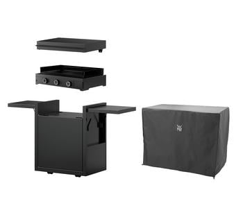 WMF Plancha Set 60G mit Wagen, ca. H75/B99,5/T63 cm