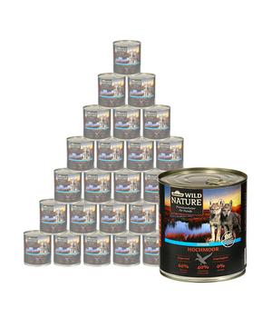 Dehner Wild Nature Nassfutter für Hunde Hochmoor Junior, Ente