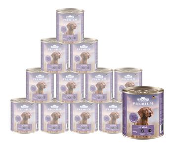 Dehner Premium Nassfutter für Hunde Senior, Rind mit Lamm