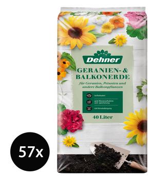Dehner Geranien- & Balkonerde, 57 x 40 Liter