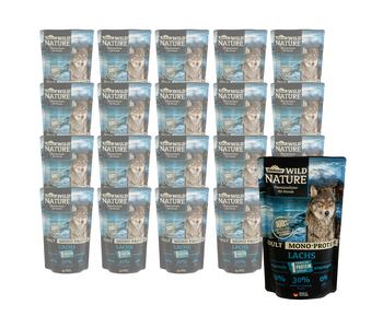 Dehner Wild Nature Nassfutter für Hunde Mono-Protein Adult, Lachs