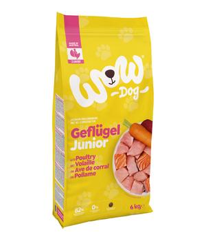 WOW® Trockenfutter für Hunde Mini Junior, Geflügel