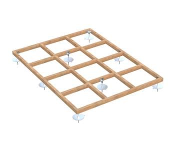 Palmako Fundamentrahmen 2,4x1,8 m, inkl. LogFoot