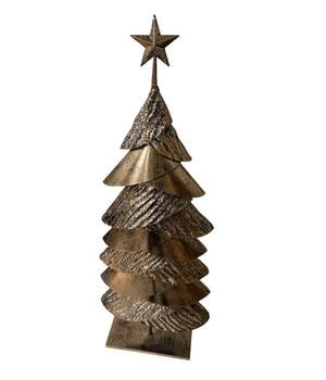Dehner Metall-Weihnachtsbaum, gold, ca. H116 cm