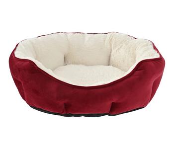Dehner Lieblinge Kuschelbett Sleek rot