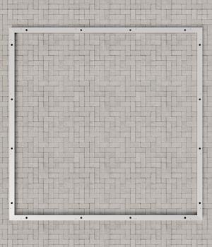 Hörmann Aluminium-Bodenrahmen für Gerätehäuser Juno SD7/FD7/PD7