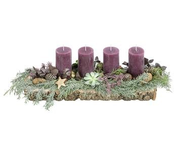 Adventsgesteck Winterlounge, ca. B55/H20/T20 cm