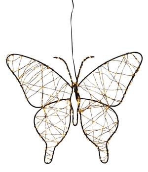 Anna's Collection LED-Schmetterling, 400 LEDs, warmweiß, ca. H32/B40 cm