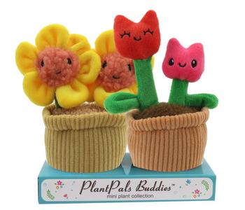 Linzy Toys Plüschpflanzen-Set Tulpe, 2-teilig, ca. B16/H19/T8 cm