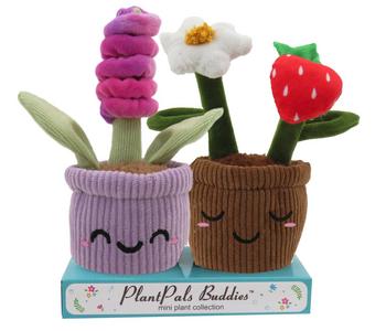 Linzy Toys Plüschpflanzen-Set Erdbeere, 2-teilig, ca. B16/H17/T8 cm