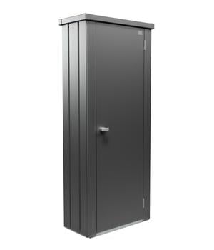 Biohort Terrassenschrank Julia S HIGH, dunkelgrau, ca. B77,7/H180,9/T40,9 cm