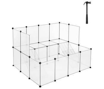 Feandrea Kunststoff-Freigehege, weiß, ca. B143/H92/T108 cm