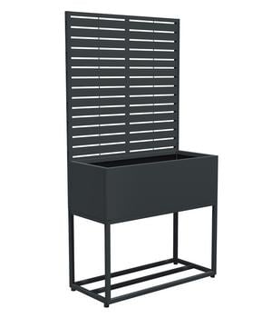 Westmann Stahl-Pflanzkasten mit Rankgitter Dekora 4, rechteckig, ca. B90/H174/T42,5 cm