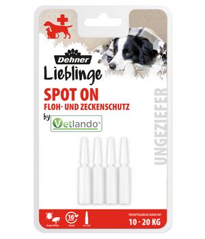 Dehner Lieblinge Floh- und Zeckenschutz Spot On für mittelgroße Hunde, 4 x 2 ml