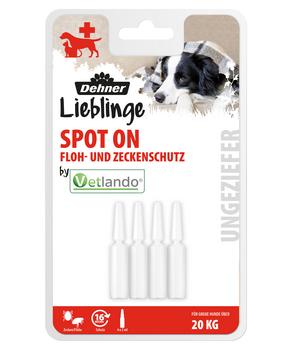 Dehner Lieblinge Floh- und Zeckenschutz Spot On für große Hunde, 4 x 2 ml