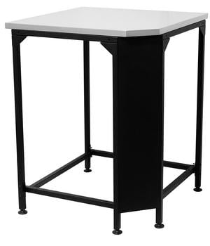 Cozze Eck-Tisch für Außenküche, ca. B60/H90/T60 cm, Schwarz - Stahl / Edelstahl