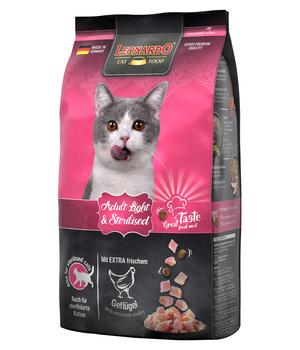 Leonardo Trockenfutter für Katzen Adult Light & Sterilised, Geflügel