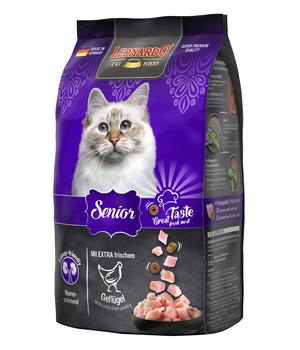 Leonardo Trockenfutter für Katzen Senior, Geflügel