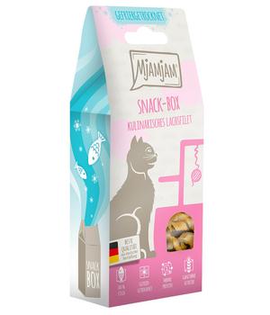 MjAMjAM® Katzensnack Snackbox kulinarisches Lachsfilet, Adult, 50 g